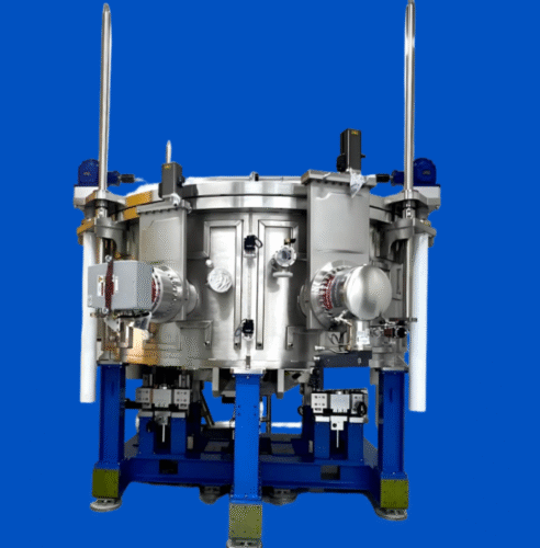 Large high vacuum target sphere for experimental applications