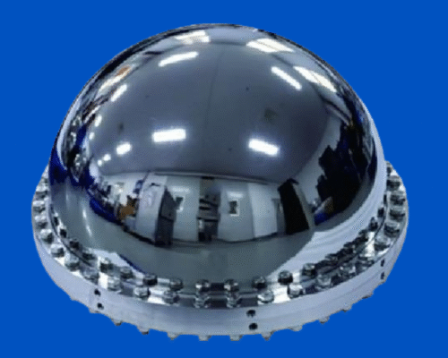 low magnetic ultra high vacuum hemispherical chamber